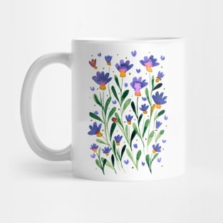 Forget me not flowers - violet Mug